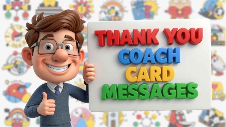 thank you coach card messages