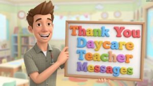 thank you daycare teacher messages
