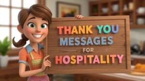 thank you messages for hospitality