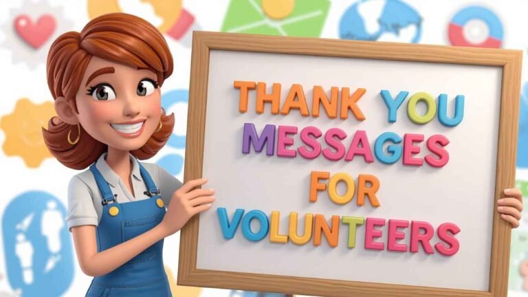 thank you messages for volunteers
